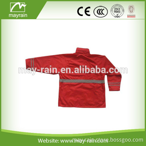 High quality colorful polyester rain coat/transparent rain suit